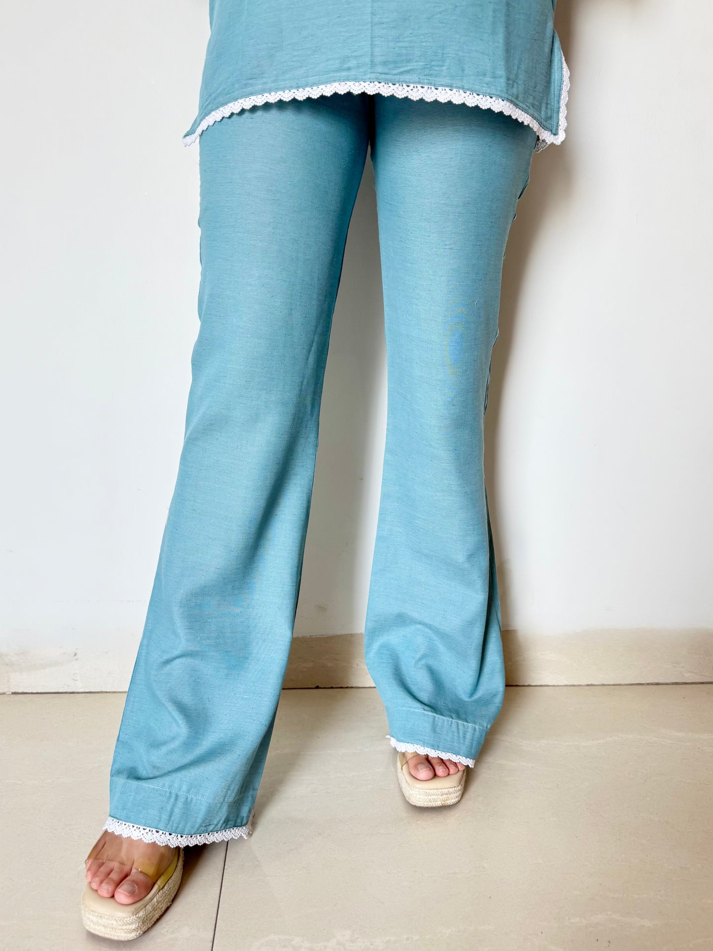 Aria Blue Linen Set