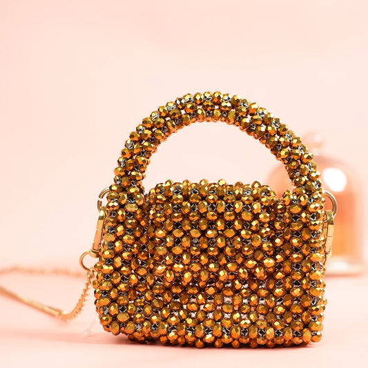 Gold Crystal Mini Bag