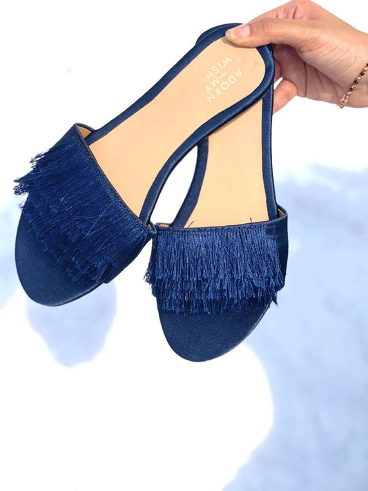 Blue Fringe Slides