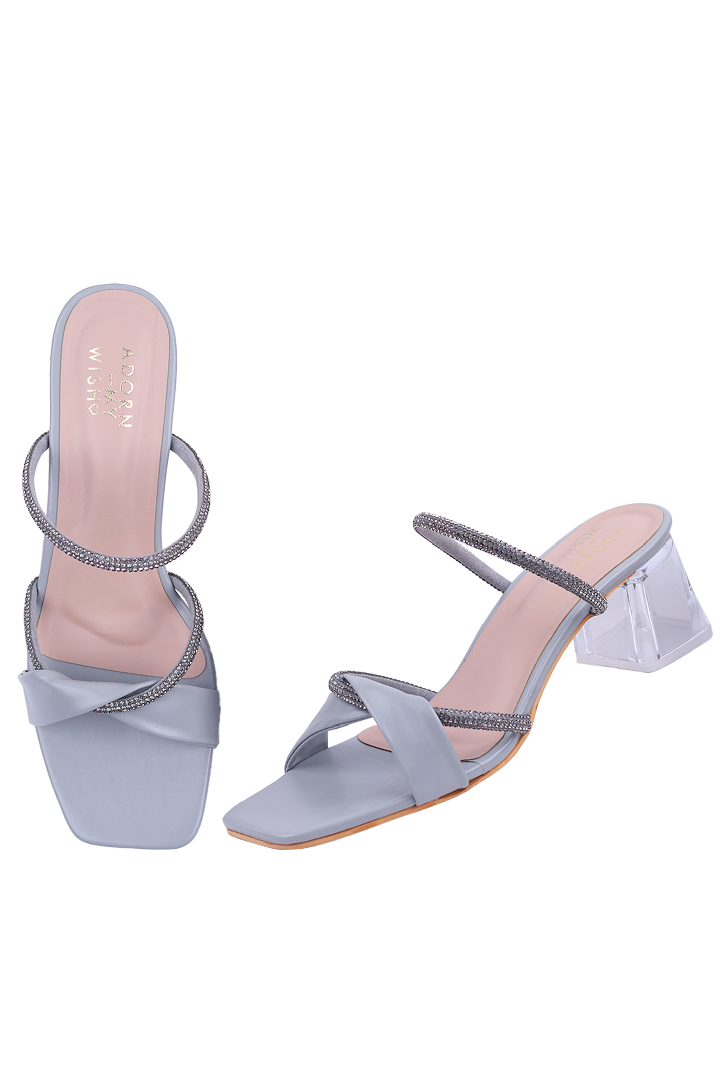 Grey Dance Diva Heels