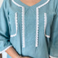 Aria Blue Linen Set