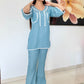 Aria Blue Linen Set