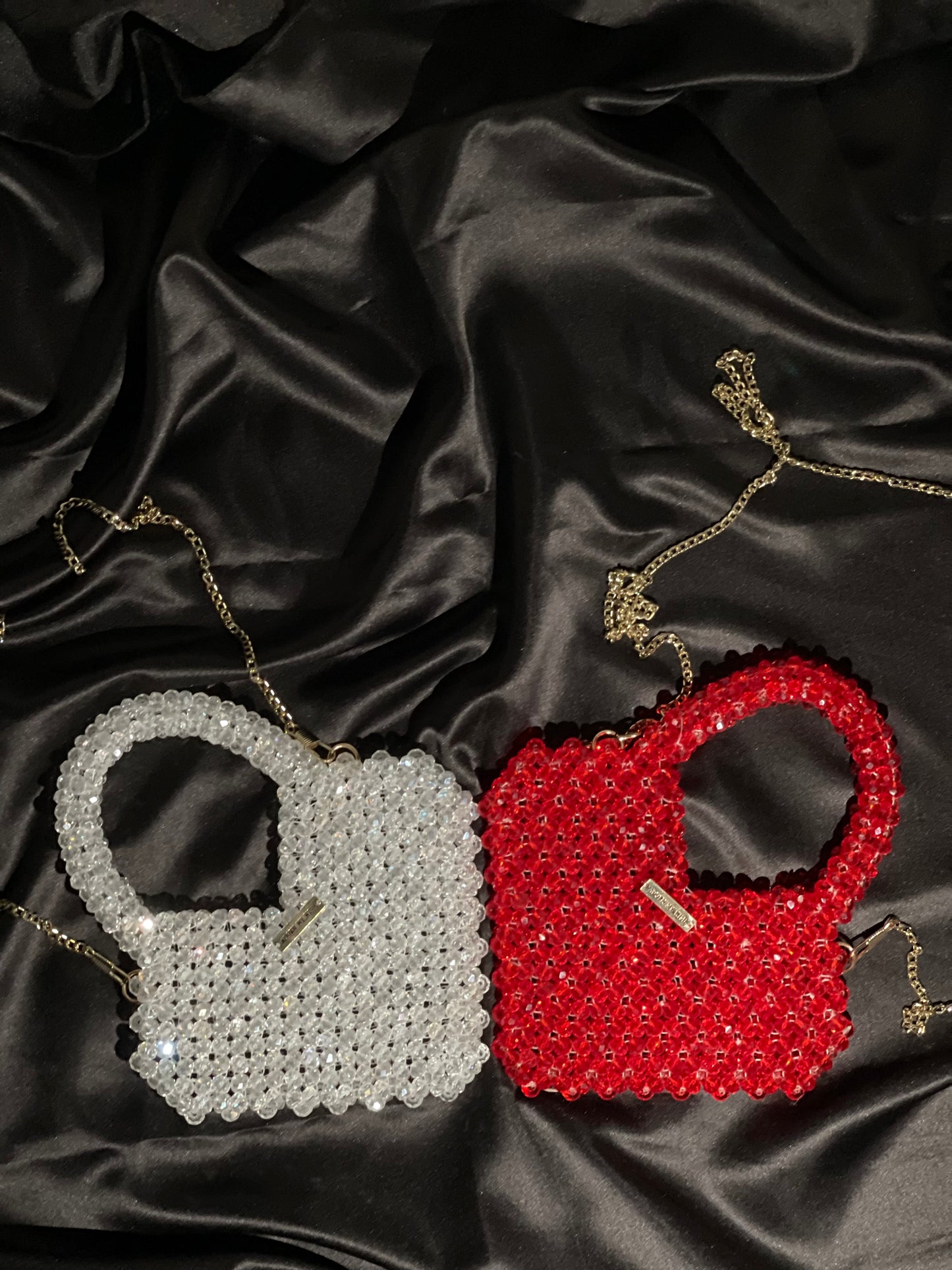 CRYSTAL HEART MINI BAG