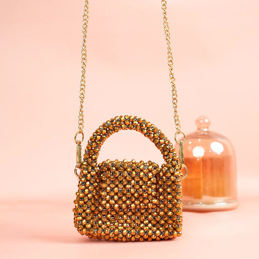 Gold Crystal Mini Bag