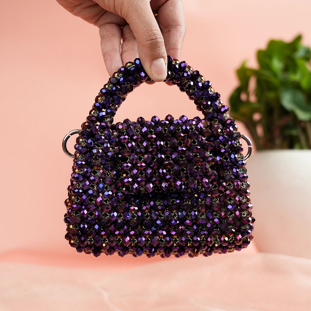 Purple Crystal Mini Bag