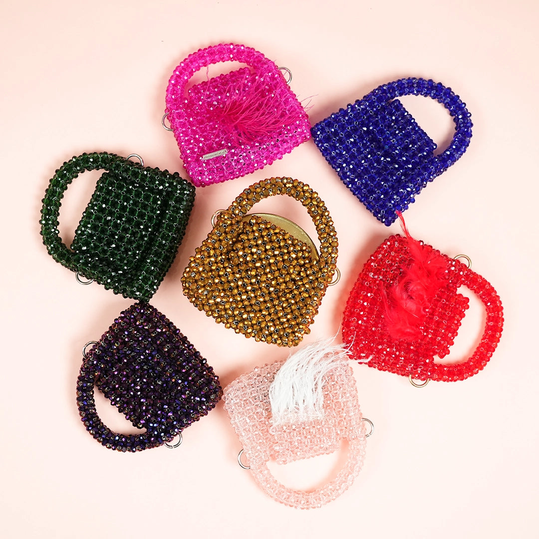 Hot Pink Crystal Mini Bag