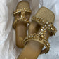 RHINESTONE CUT OUT SLIDES