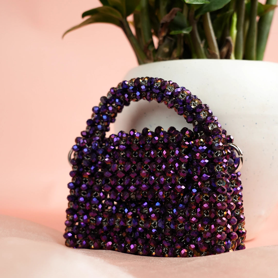 Purple Crystal Mini Bag