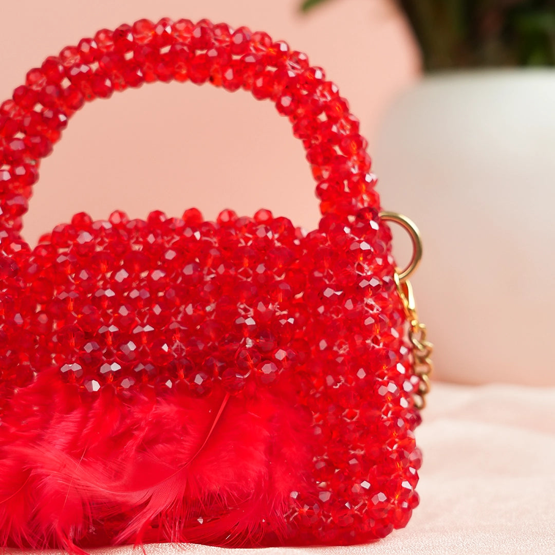 Red Crystal Mini Bag