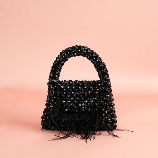 Black Crystal Mini Bag