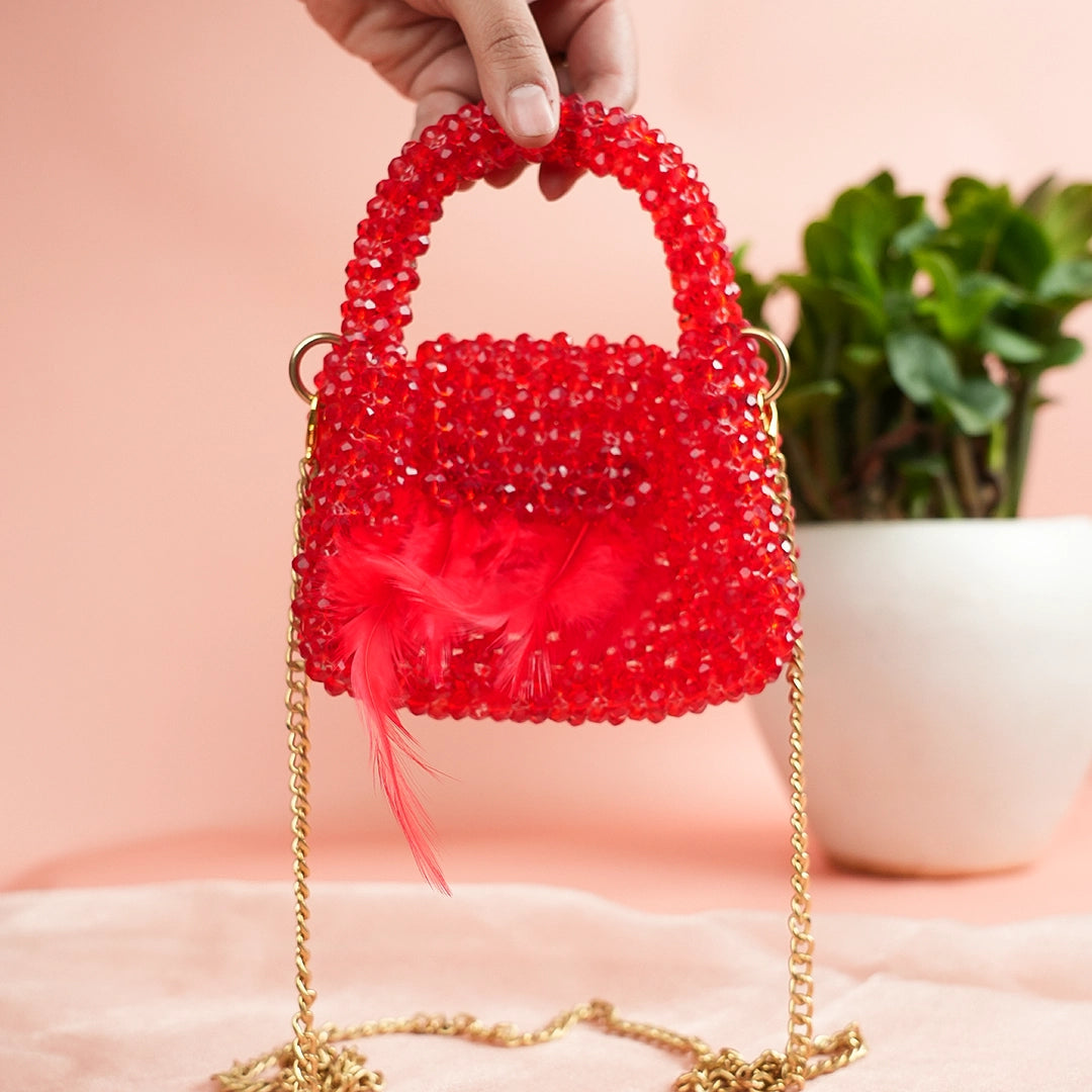 Red Crystal Mini Bag