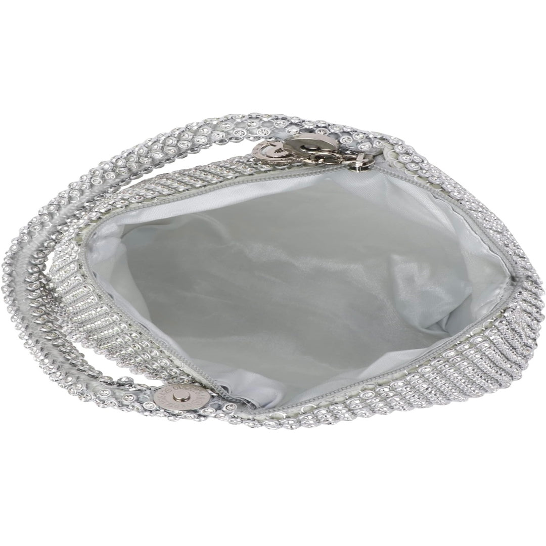 Silver Diamond Wristlet