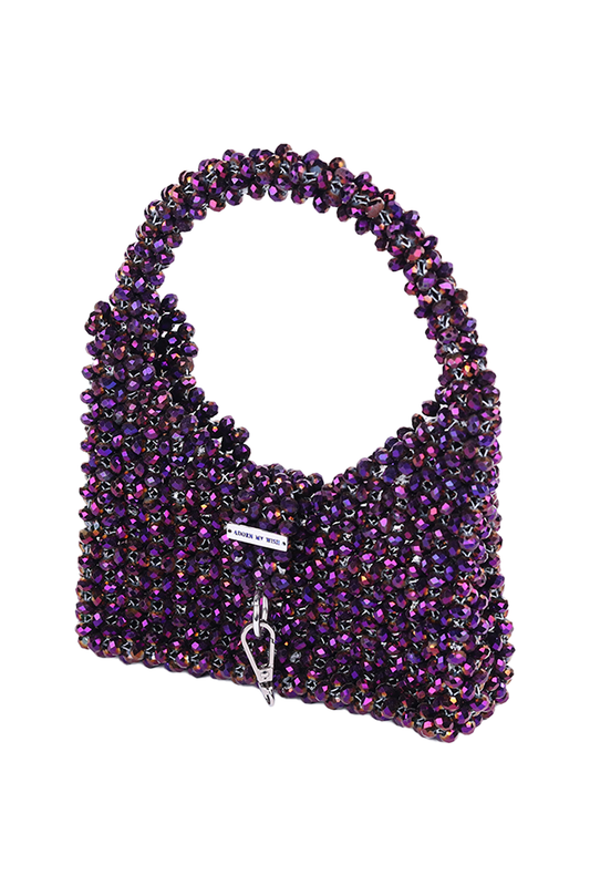 Purple Crystal Hook Bag